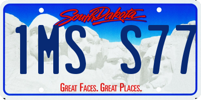 SD license plate 1MSS77