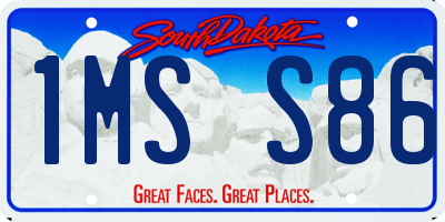 SD license plate 1MSS86