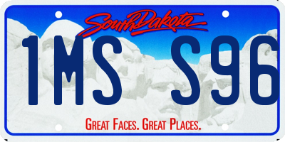 SD license plate 1MSS96