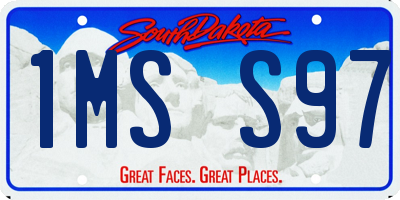 SD license plate 1MSS97