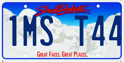 SD license plate 1MST44