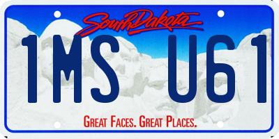 SD license plate 1MSU61