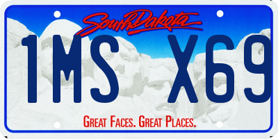 SD license plate 1MSX69