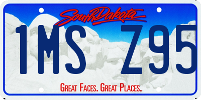 SD license plate 1MSZ95