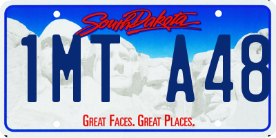 SD license plate 1MTA48