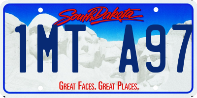 SD license plate 1MTA97