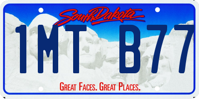 SD license plate 1MTB77