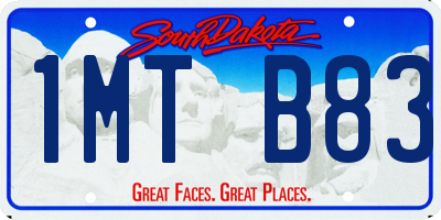 SD license plate 1MTB83