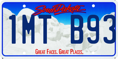 SD license plate 1MTB93