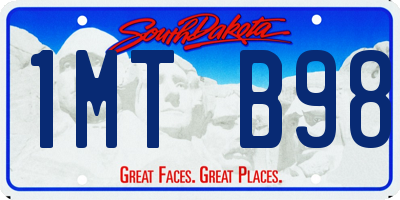 SD license plate 1MTB98