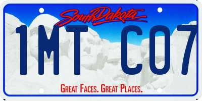 SD license plate 1MTC07