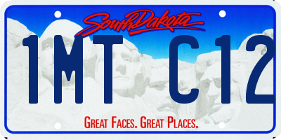 SD license plate 1MTC12