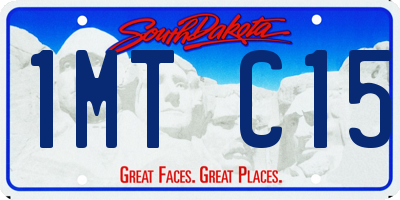 SD license plate 1MTC15