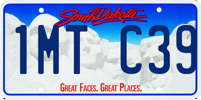 SD license plate 1MTC39