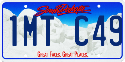 SD license plate 1MTC49