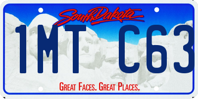 SD license plate 1MTC63