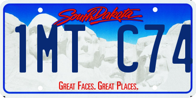 SD license plate 1MTC74