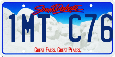 SD license plate 1MTC76