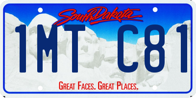 SD license plate 1MTC81