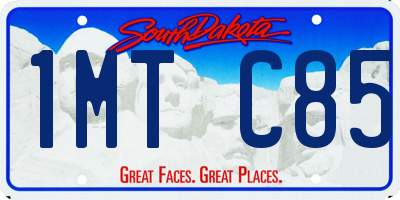 SD license plate 1MTC85