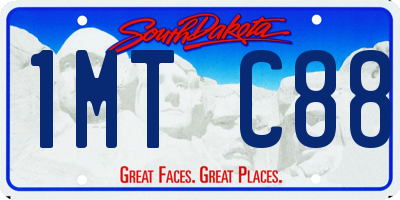 SD license plate 1MTC88