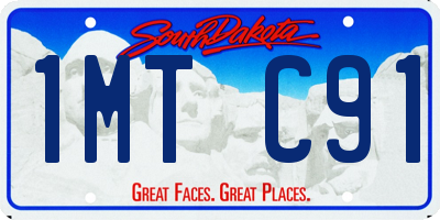 SD license plate 1MTC91