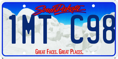 SD license plate 1MTC98