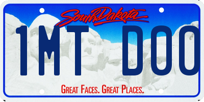 SD license plate 1MTD00