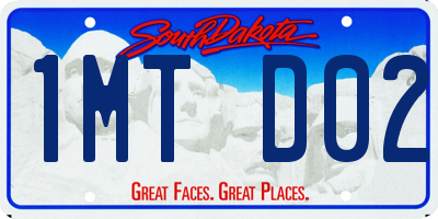 SD license plate 1MTD02
