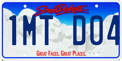 SD license plate 1MTD04
