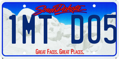 SD license plate 1MTD05