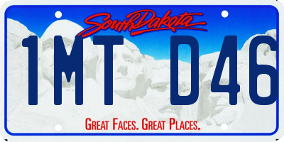 SD license plate 1MTD46