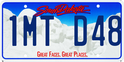 SD license plate 1MTD48