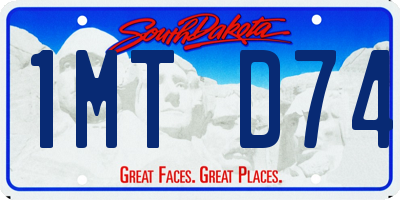 SD license plate 1MTD74