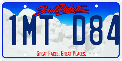 SD license plate 1MTD84