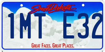 SD license plate 1MTE32