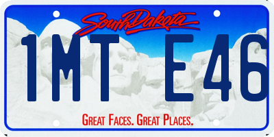 SD license plate 1MTE46