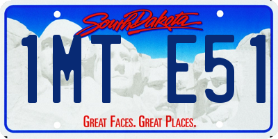 SD license plate 1MTE51