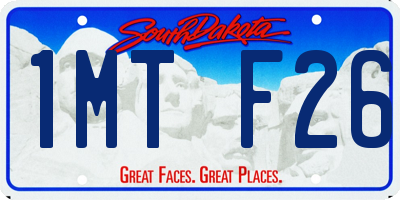 SD license plate 1MTF26