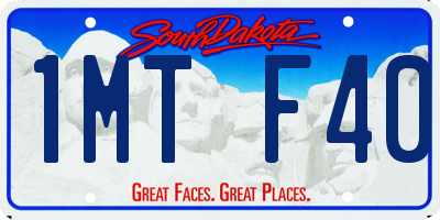 SD license plate 1MTF40