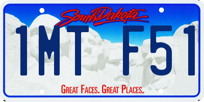 SD license plate 1MTF51