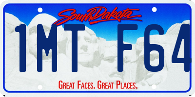 SD license plate 1MTF64