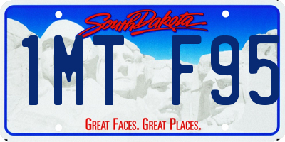 SD license plate 1MTF95