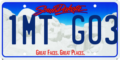 SD license plate 1MTG03