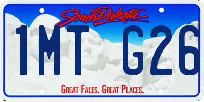 SD license plate 1MTG26