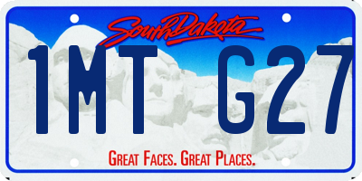 SD license plate 1MTG27