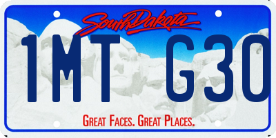 SD license plate 1MTG30