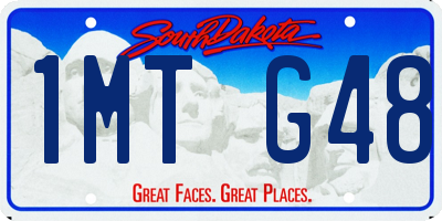 SD license plate 1MTG48
