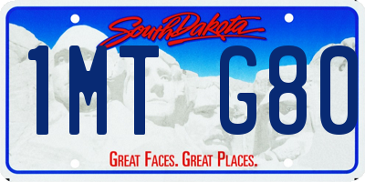 SD license plate 1MTG80