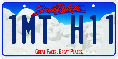 SD license plate 1MTH11
